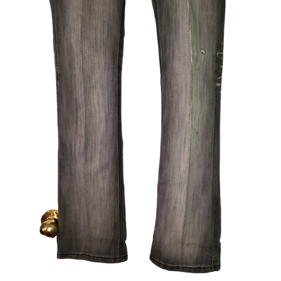 House of Deréon Gray Embroidered Jeans 1/2 - Picture 10 of 12